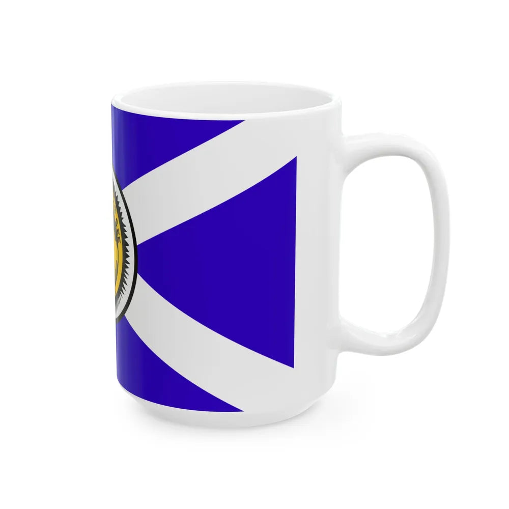 Flag of Tallahassee Florida Waltson Flag used 1955-1986 (United States) White Coffee Mug - Go Mug Yourself
