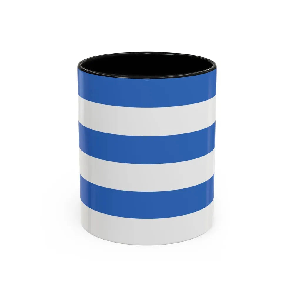 Flag of Tallinn Estonia - Accent Coffee Mug 11oz Black - Go Mug Yourself