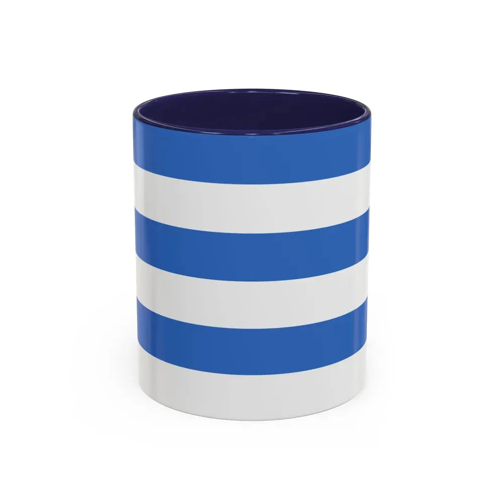 Flag of Tallinn Estonia - Accent Coffee Mug 11oz Navy - Go Mug Yourself