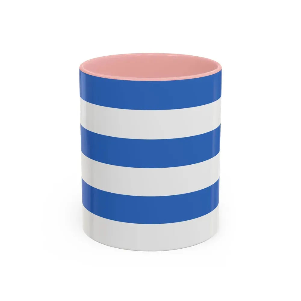 Flag of Tallinn Estonia - Accent Coffee Mug 11oz Pink - Go Mug Yourself