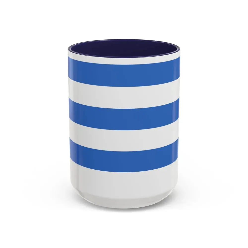 Flag of Tallinn Estonia - Accent Coffee Mug 15oz Navy - Go Mug Yourself