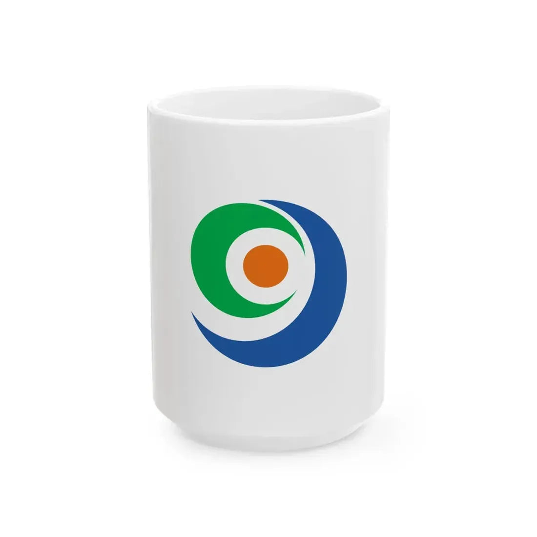 Flag of Tamana Kumamoto (Japan) White Coffee Mug 15oz - Go Mug Yourself
