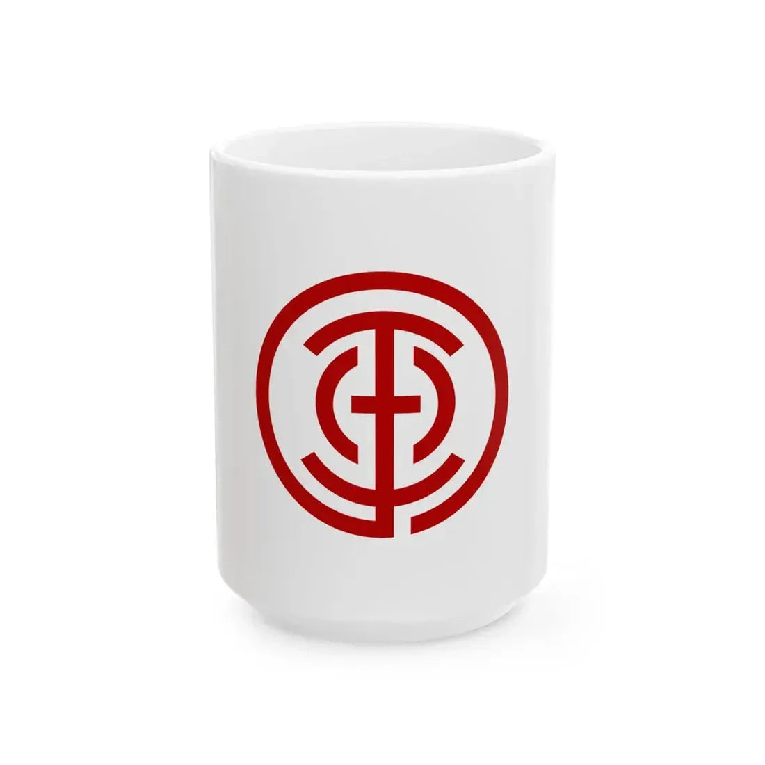 Flag of Tamano Okayama (Japan) White Coffee Mug 15oz - Go Mug Yourself