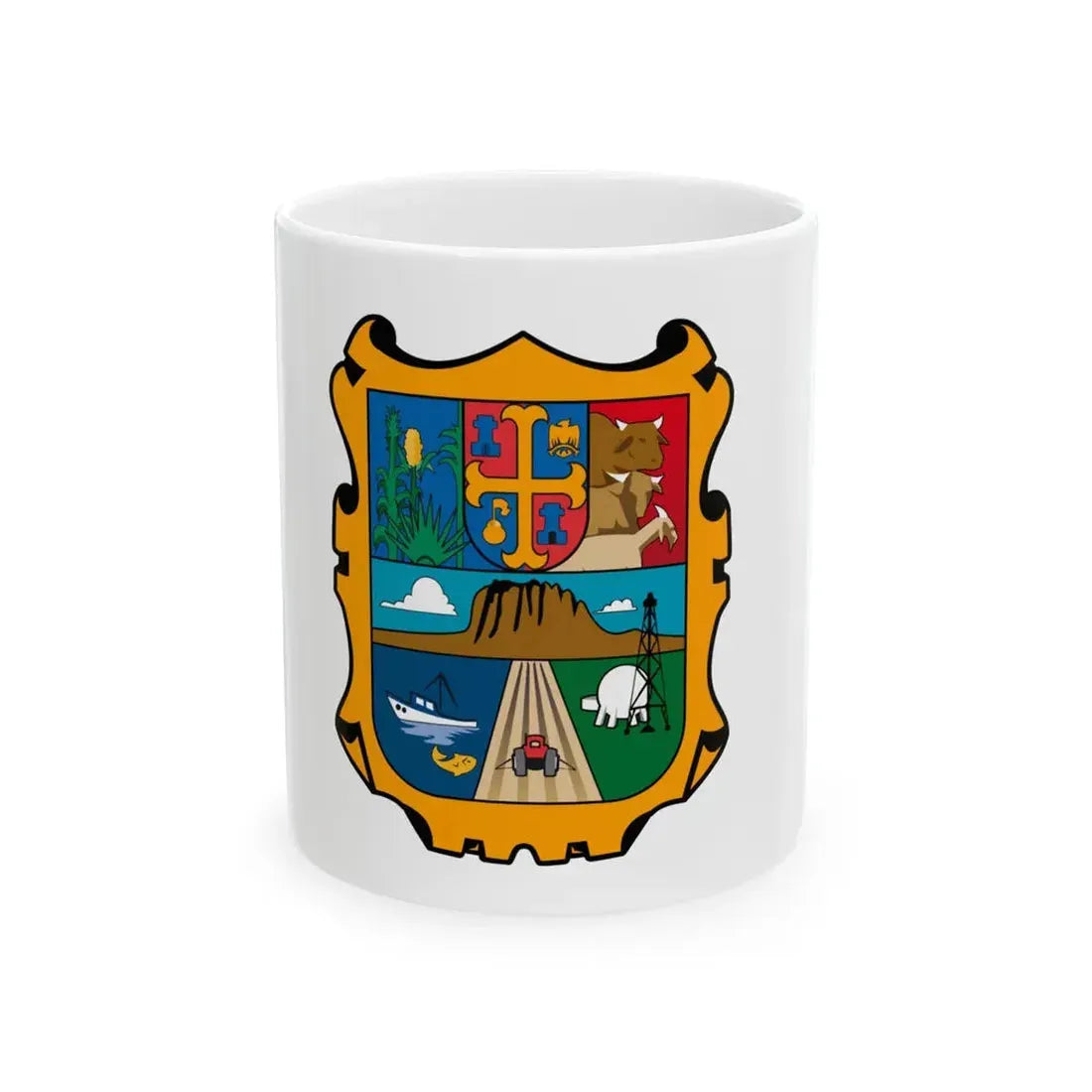 Flag of Tamaulipas (Mexico) White Coffee Mug 11oz - Go Mug Yourself