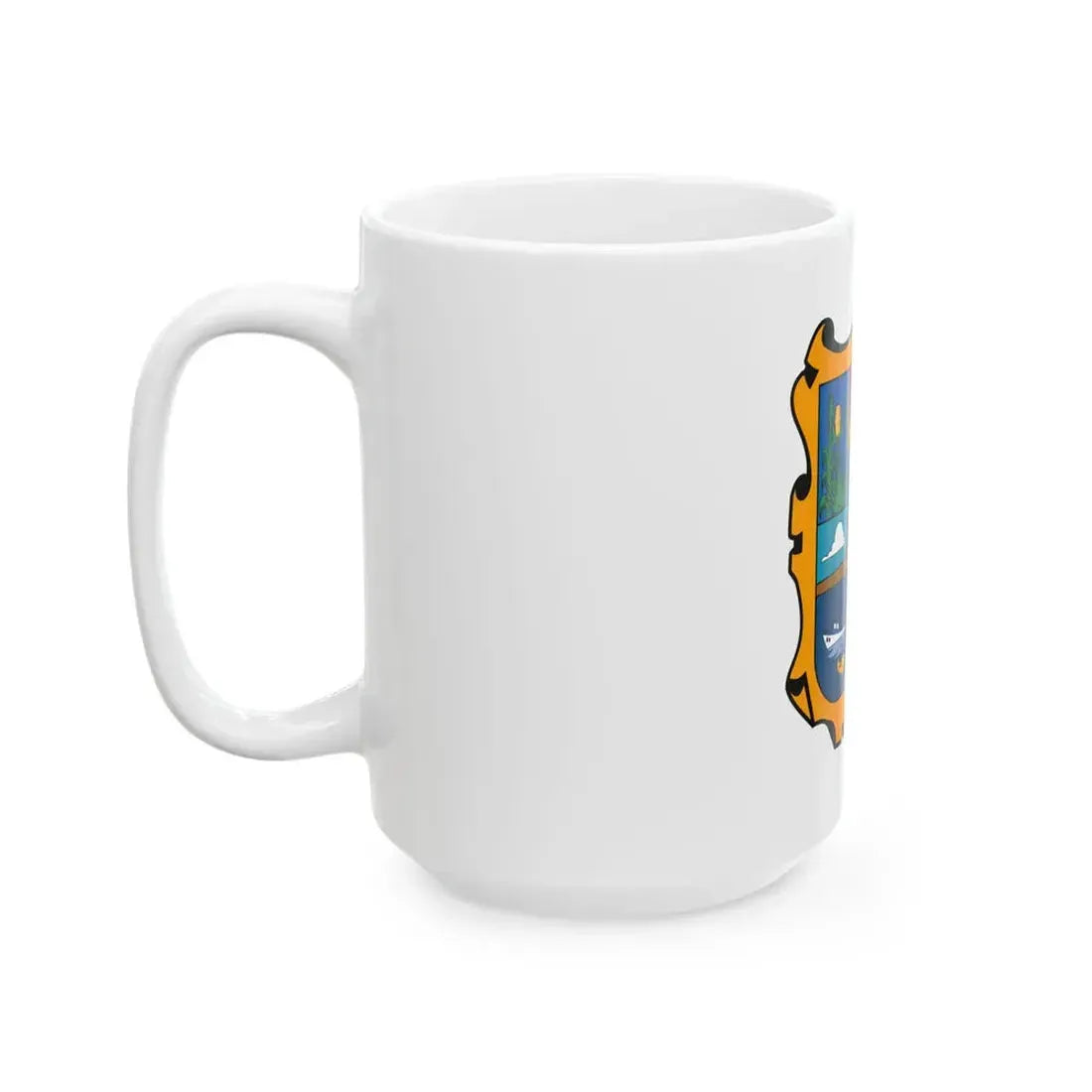 Flag of Tamaulipas (Mexico) White Coffee Mug - Go Mug Yourself