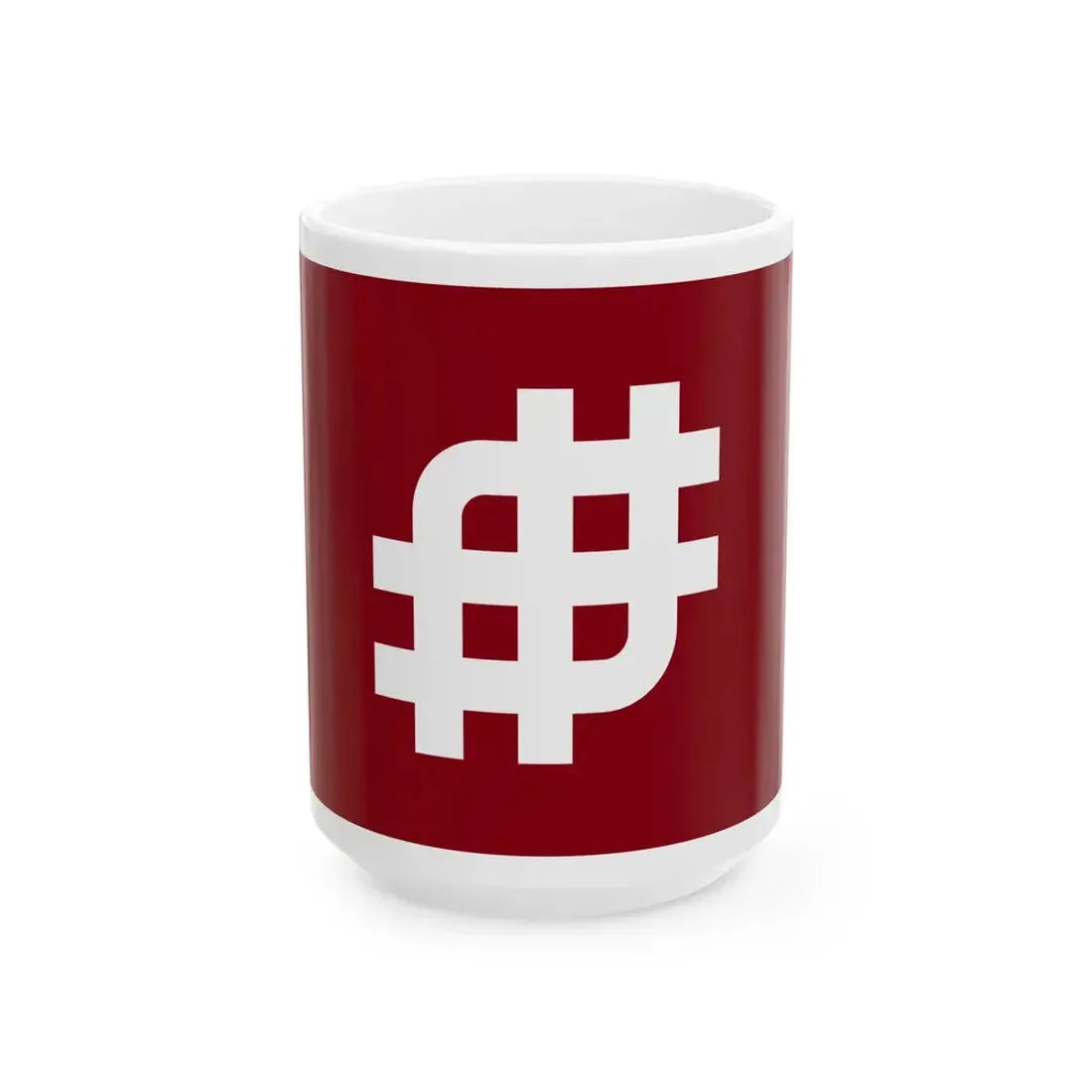 Flag of Tanashi Tokyo 1967-2001 (Japan) White Coffee Mug 15oz - Go Mug Yourself