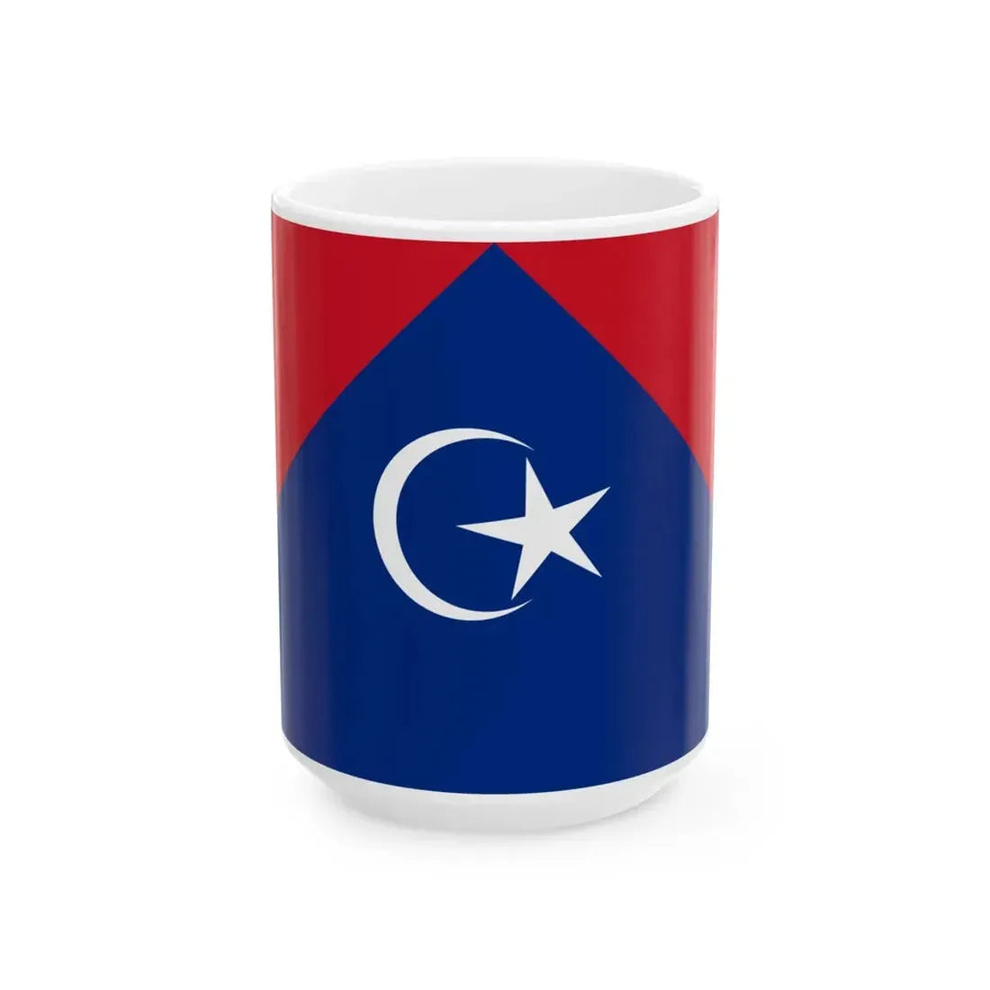 Flag of Tangkak Johor (Malaysia) White Coffee Mug 15oz - Go Mug Yourself