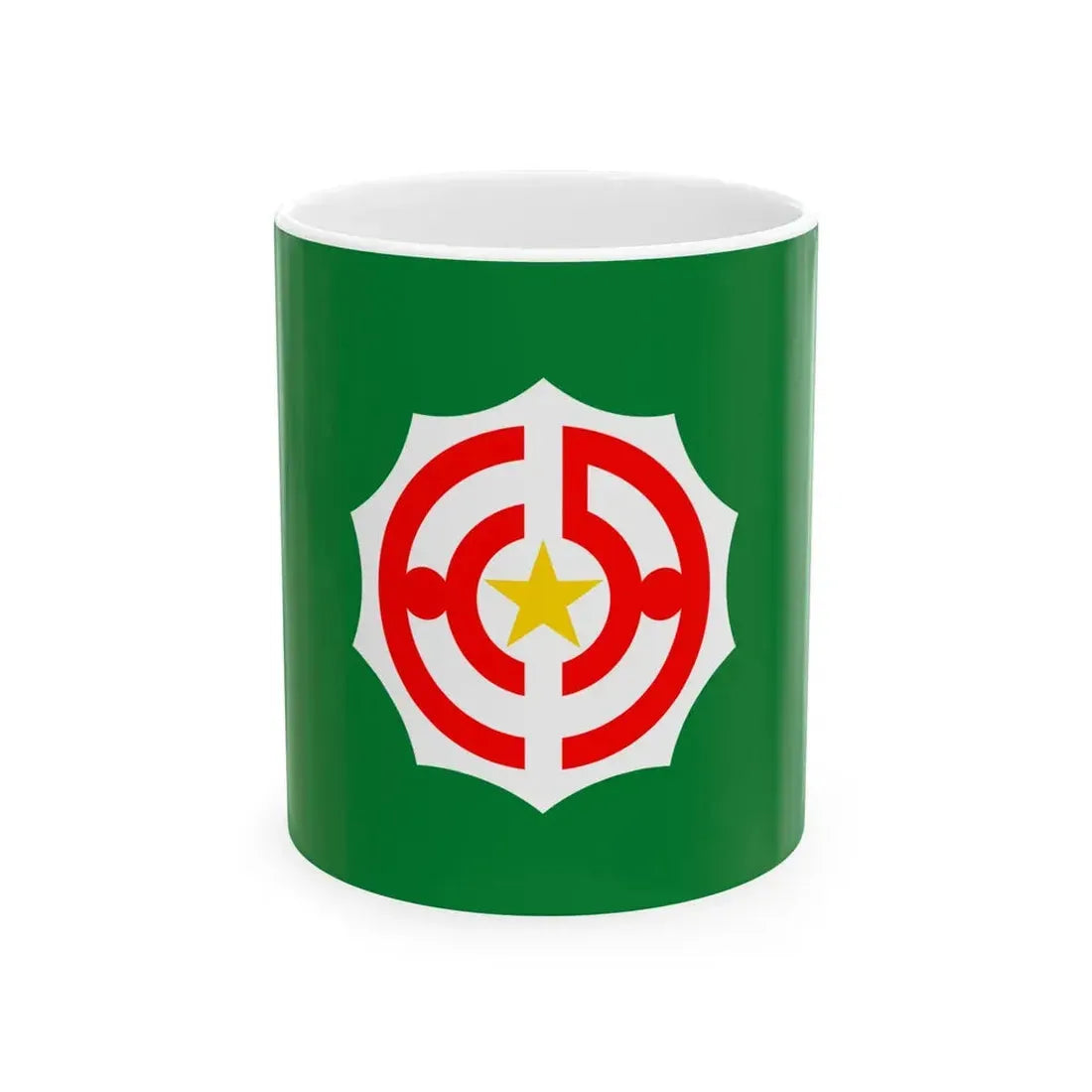 Flag of Tanno Hokkaido 1946-2006 (Japan) White Coffee Mug 11oz - Go Mug Yourself