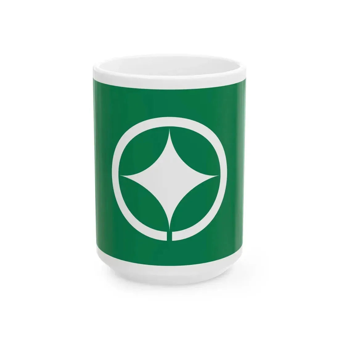 Flag of Tano Kochi (Japan) White Coffee Mug 15oz - Go Mug Yourself