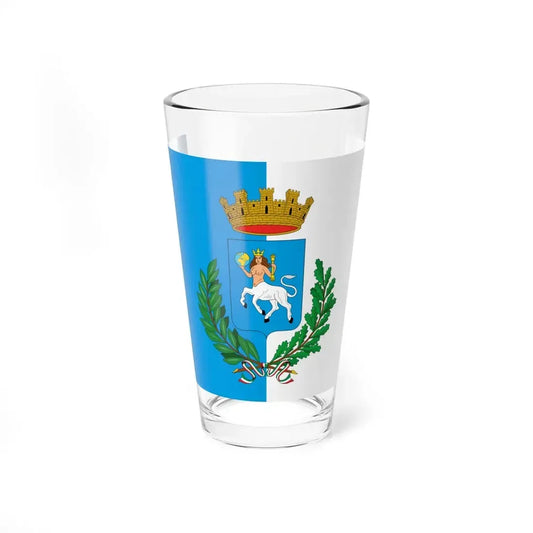 Flag of Taormina (Italy) Pint Glass 16oz 16oz - Go Mug Yourself