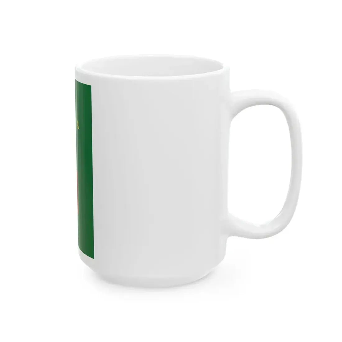 Flag of Tapolca vertical variant (Hungary) White Coffee Mug - Go Mug Yourself