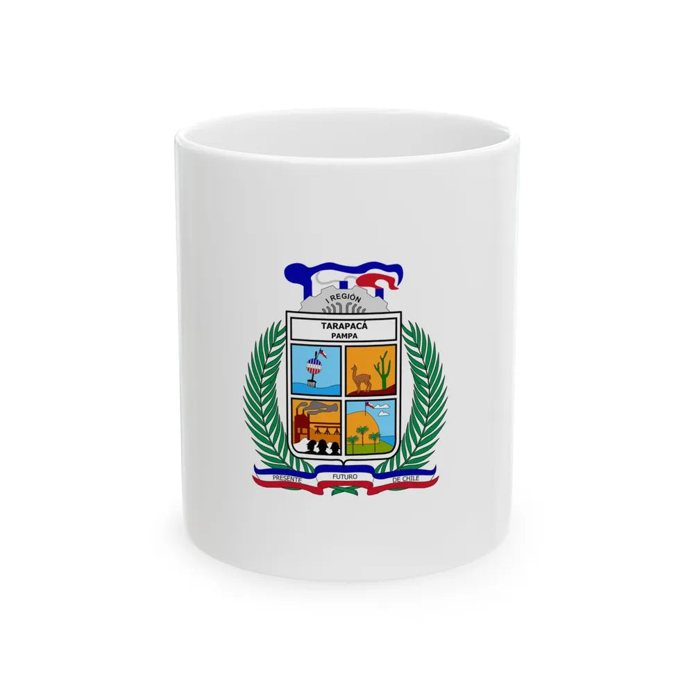 Flag of Tarapaca Chile (Chile) White Coffee Mug 11oz - Go Mug Yourself