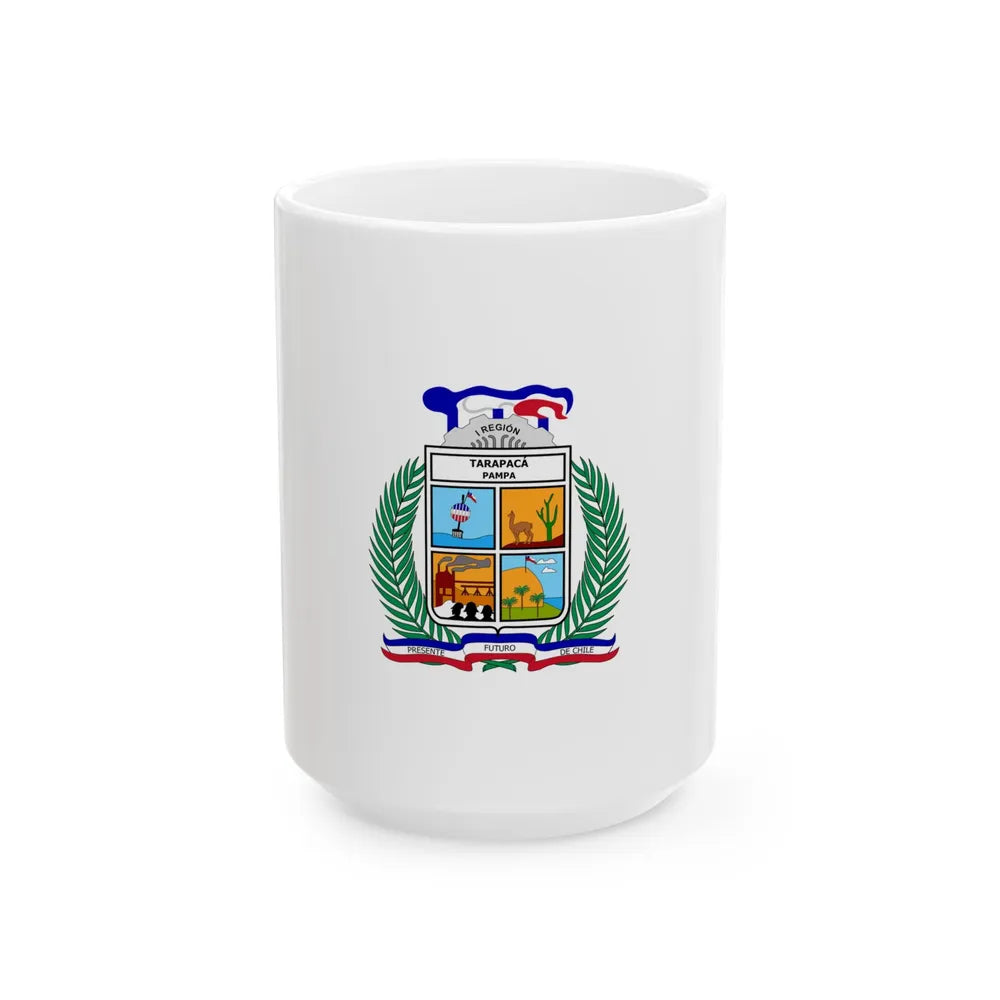 Flag of Tarapaca Chile (Chile) White Coffee Mug 15oz - Go Mug Yourself