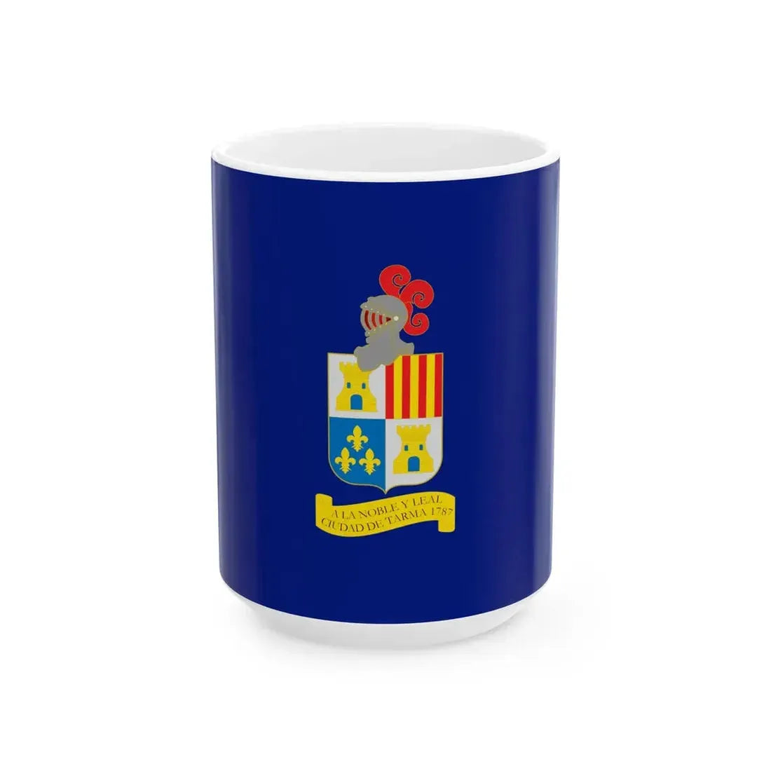 Flag of Tarma (Peru) White Coffee Mug 15oz - Go Mug Yourself
