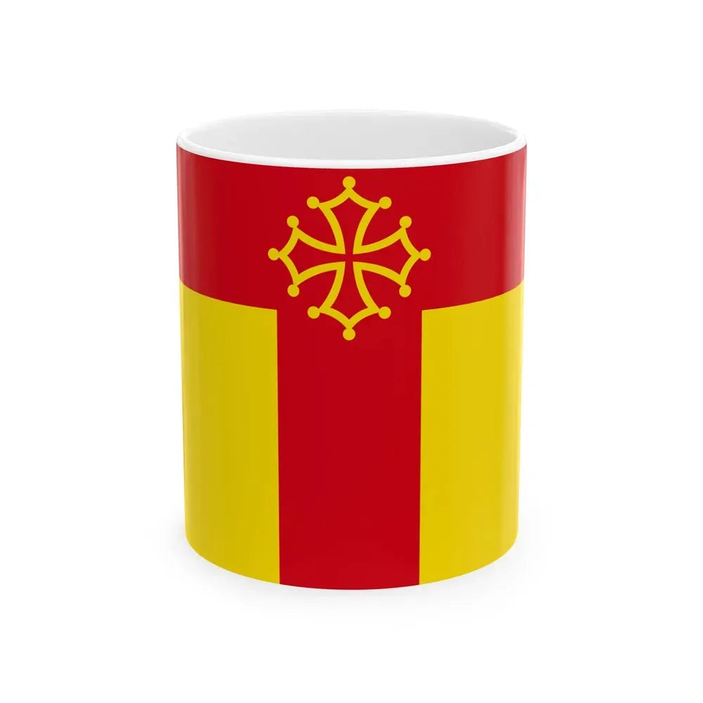 Flag of Tarn France - White Coffee Mug 11oz - Go Mug Yourself