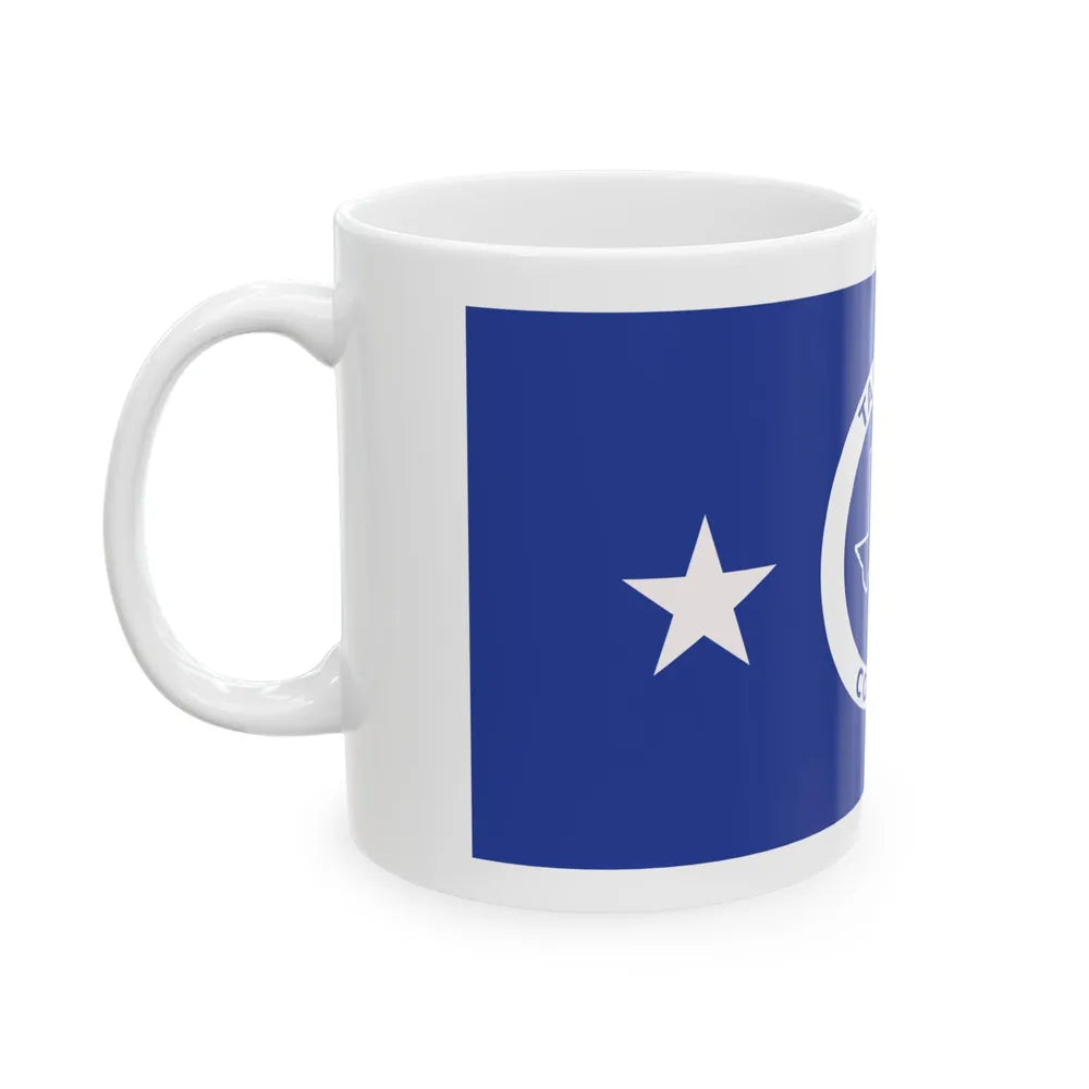Flag of Tarrant County Texas (United States) White Coffee Mug - Go Mug Yourself