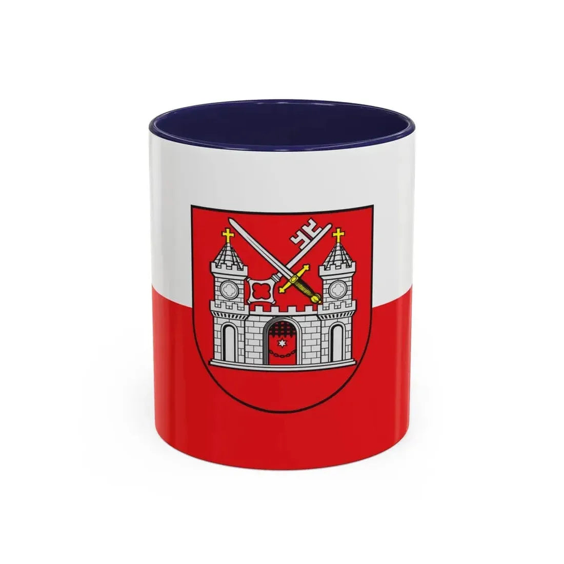 Flag of Tartu Estonia - Accent Coffee Mug 11oz Navy - Go Mug Yourself