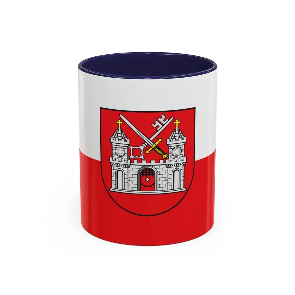 Flag of Tartu Estonia - Accent Coffee Mug 11oz Navy - Go Mug Yourself