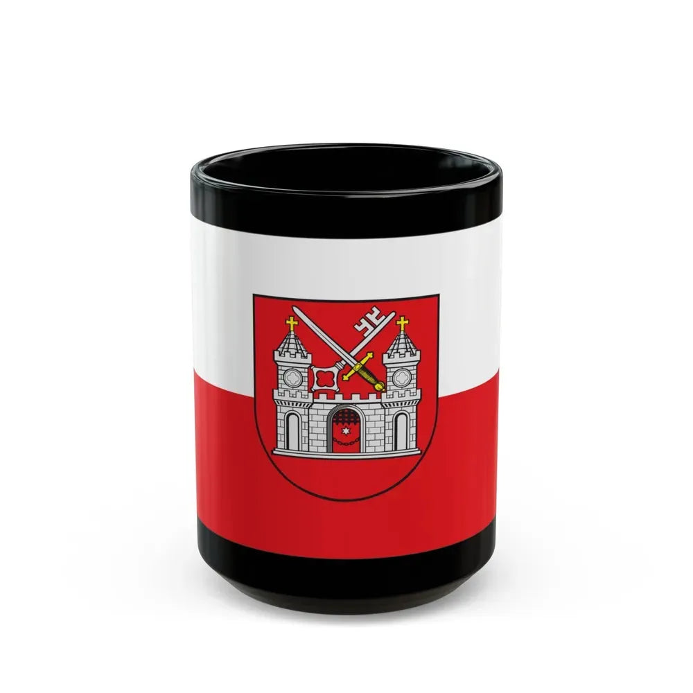 Flag of Tartu Estonia - Black Coffee Mug 15oz - Go Mug Yourself