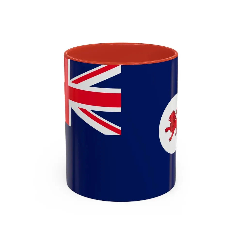 Flag of Tasmania Australia - Accent Coffee Mug 11oz Red - Go Mug Yourself