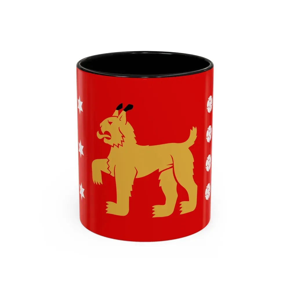 Flag of Tavastia Proper Finland - Accent Coffee Mug 11oz Black - Go Mug Yourself