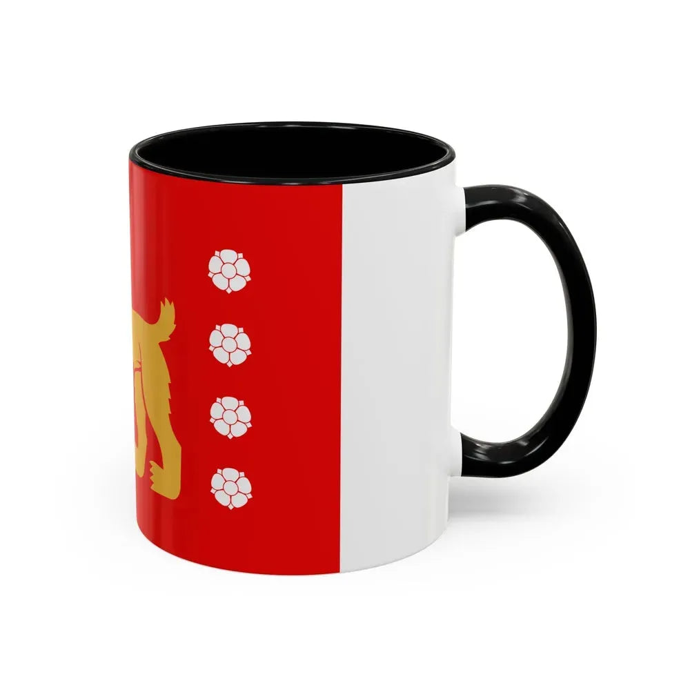 Flag of Tavastia Proper Finland - Accent Coffee Mug - Go Mug Yourself