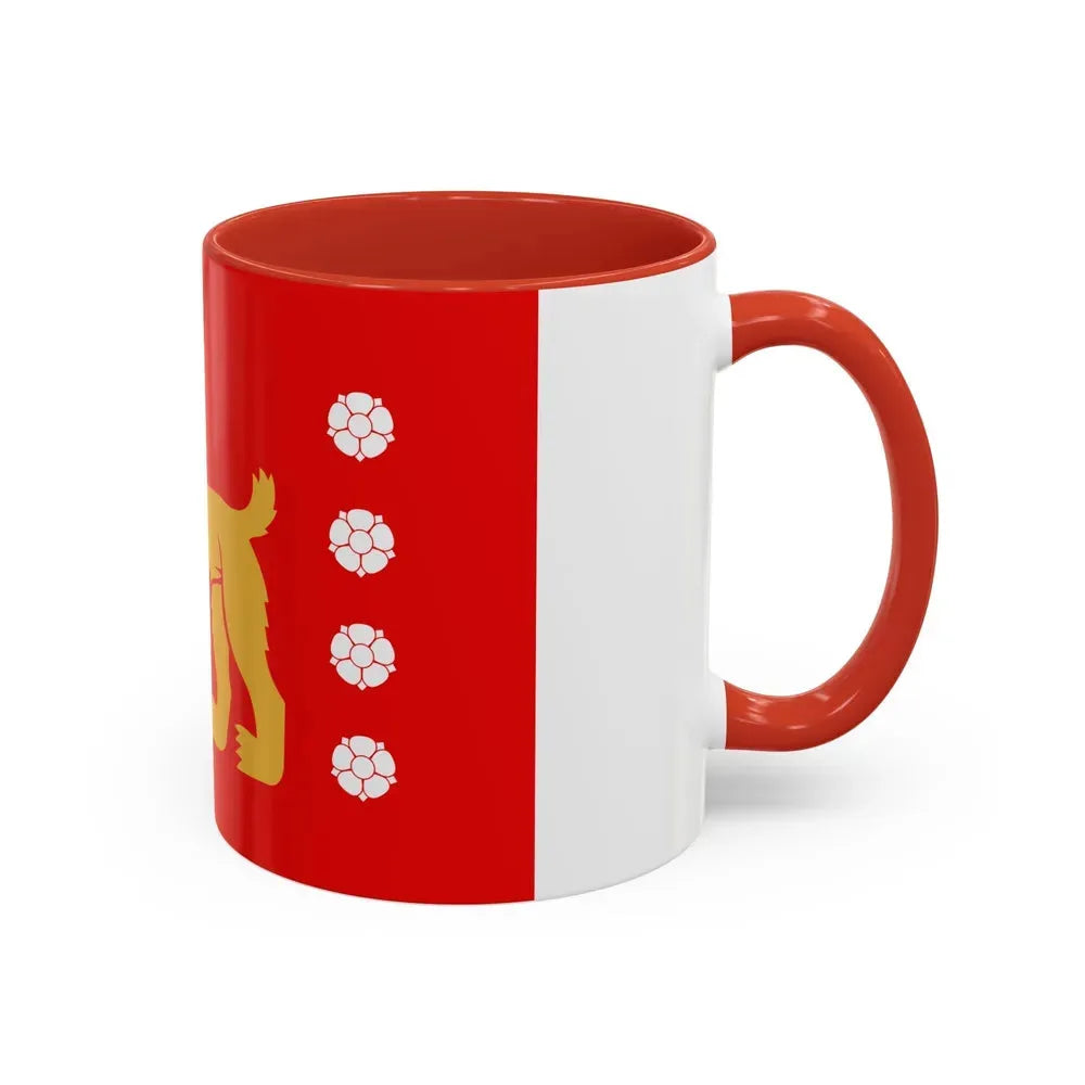 Flag of Tavastia Proper Finland - Accent Coffee Mug - Go Mug Yourself