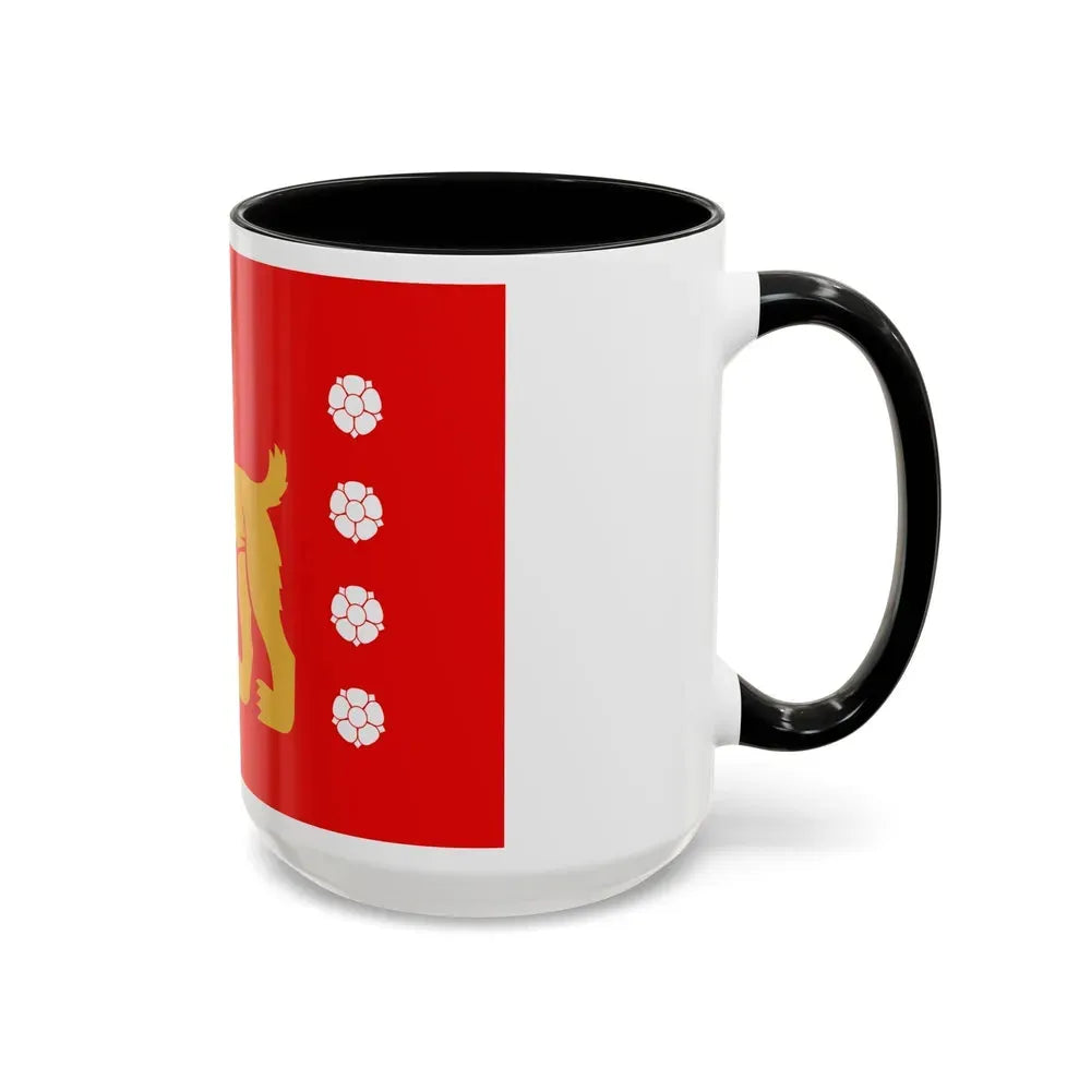 Flag of Tavastia Proper Finland - Accent Coffee Mug - Go Mug Yourself