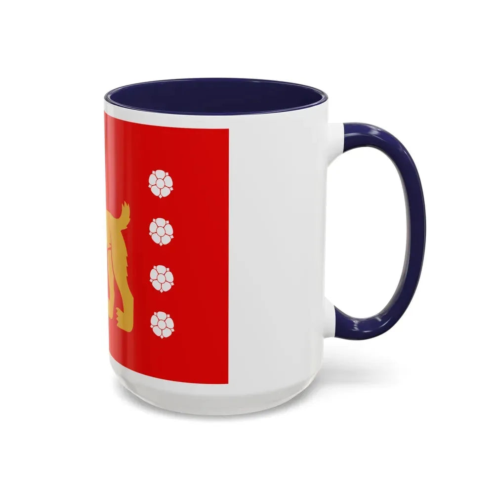 Flag of Tavastia Proper Finland - Accent Coffee Mug - Go Mug Yourself