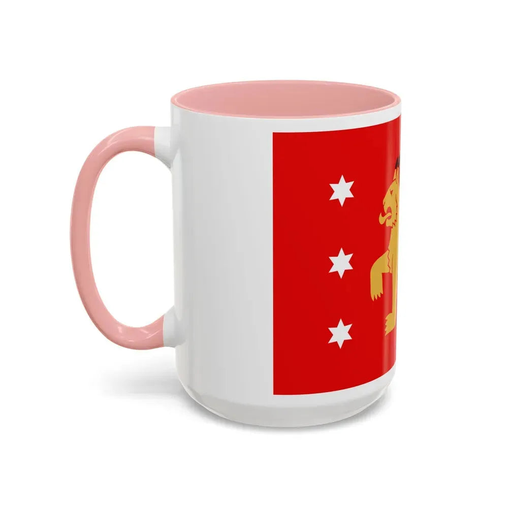 Flag of Tavastia Proper Finland - Accent Coffee Mug - Go Mug Yourself