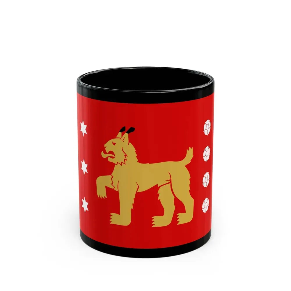 Flag of Tavastia Proper Finland - Black Coffee Mug 11oz - Go Mug Yourself