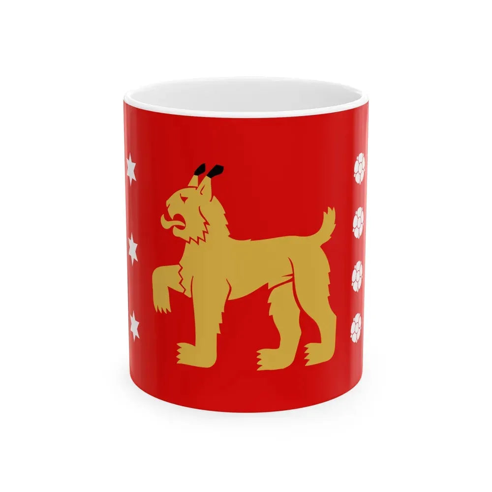 Flag of Tavastia Proper Finland - White Coffee Mug 11oz - Go Mug Yourself
