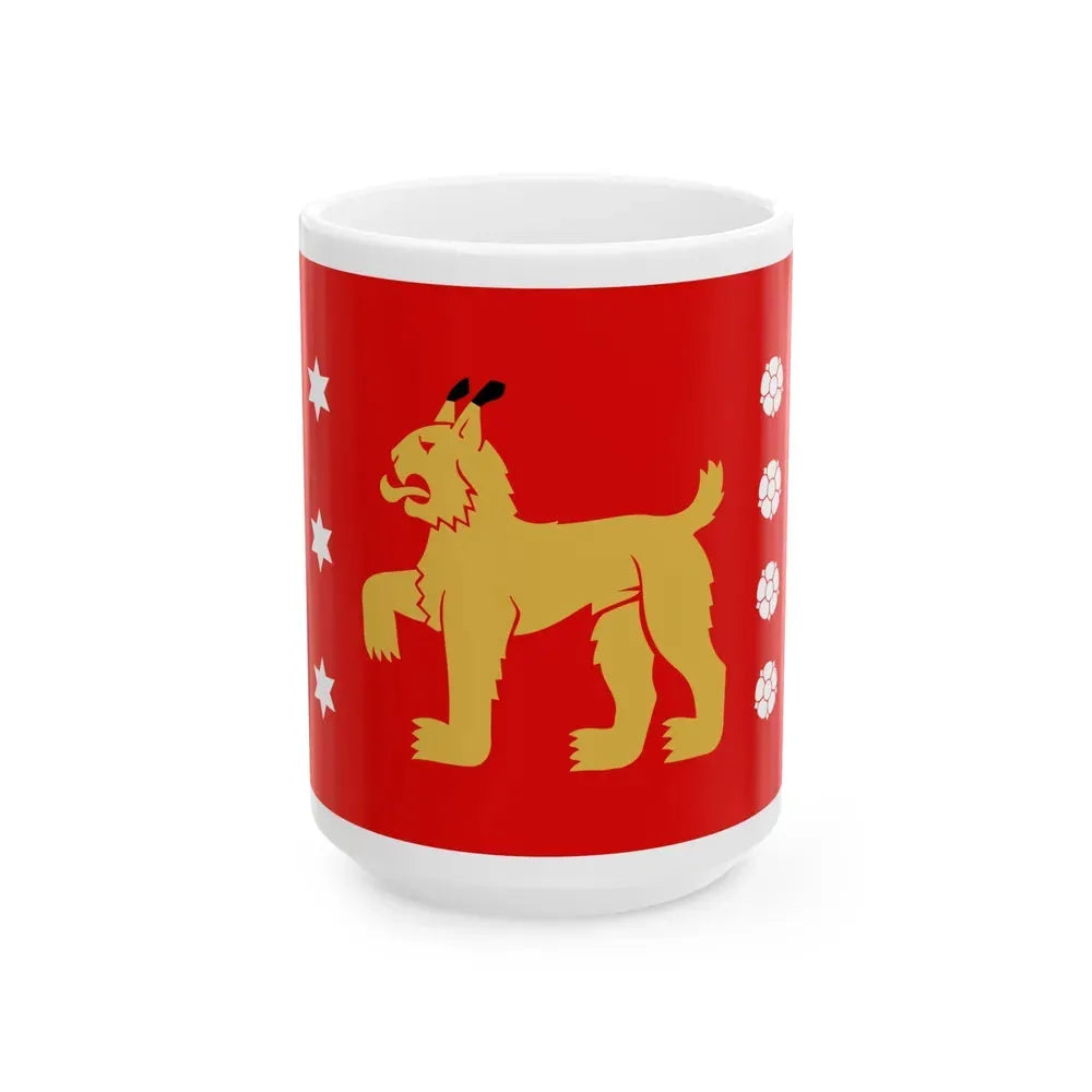Flag of Tavastia Proper Finland - White Coffee Mug 15oz - Go Mug Yourself