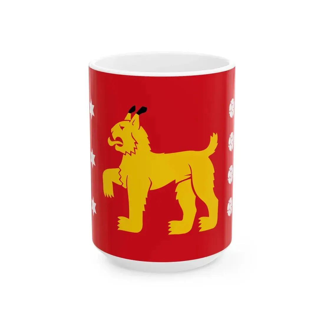Flag of Tavastia Proper (Finland) White Coffee Mug 15oz - Go Mug Yourself