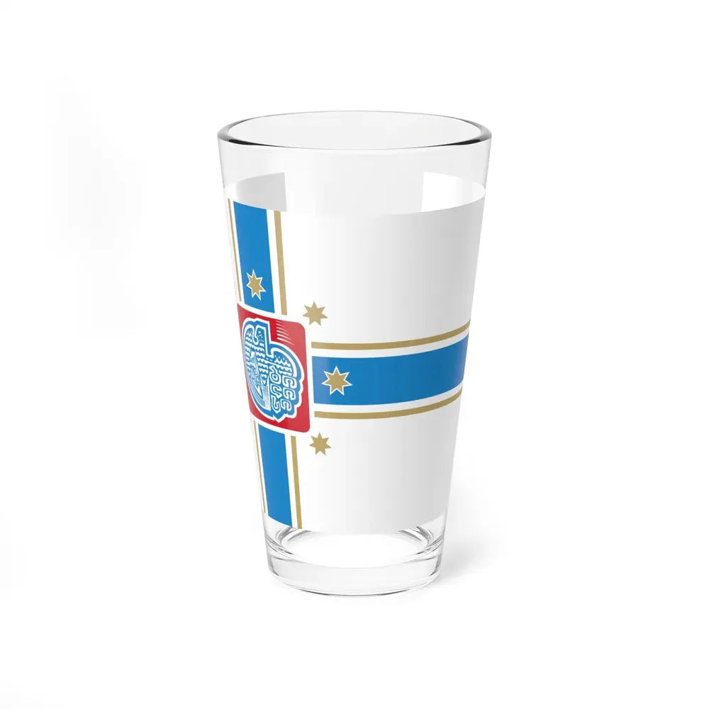 Flag of Tbilisi Georgia - Pint Glass 16oz 16oz - Go Mug Yourself
