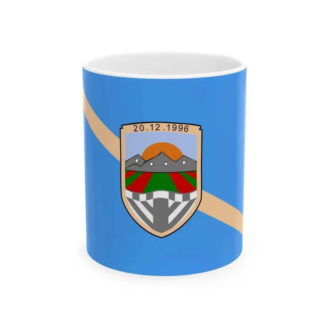Flag of Tearce Municipality North Macedonia (North Macedonia) White Coffee Mug 11oz - Go Mug Yourself