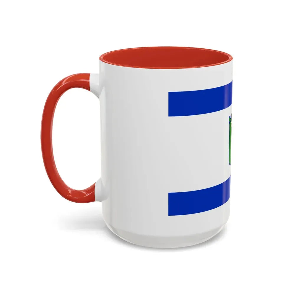 Flag of Tel Aviv Israel - Accent Coffee Mug - Go Mug Yourself