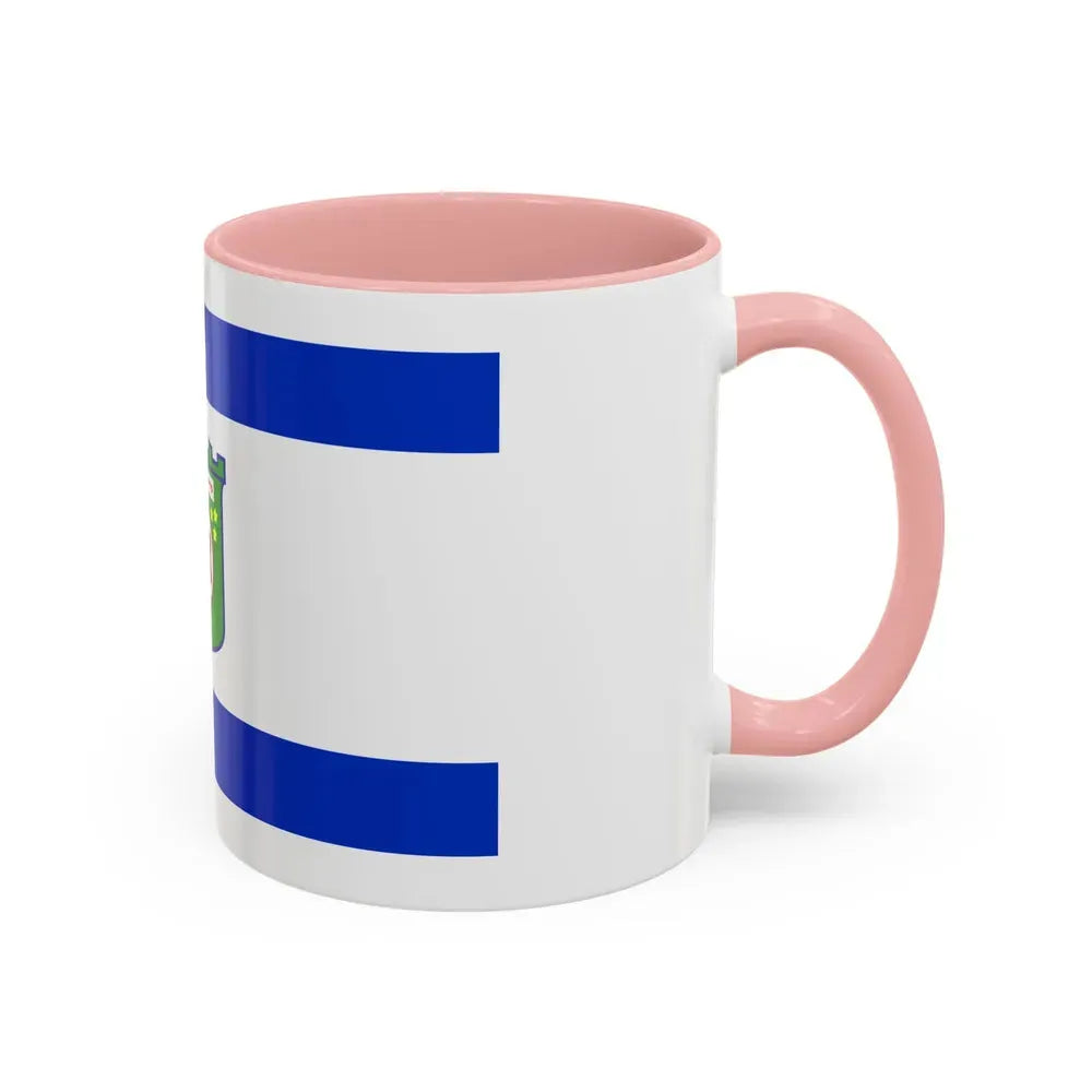 Flag of Tel Aviv Israel - Accent Coffee Mug - Go Mug Yourself