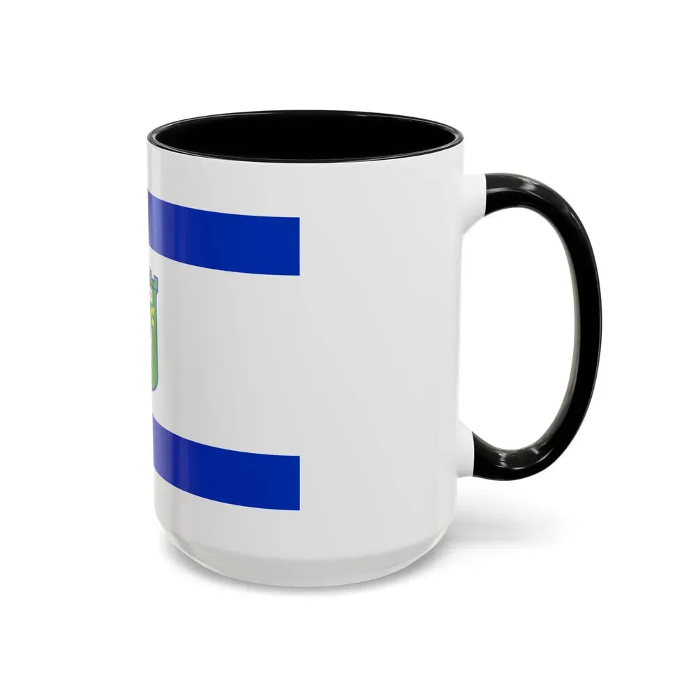 Flag of Tel Aviv Israel - Accent Coffee Mug - Go Mug Yourself
