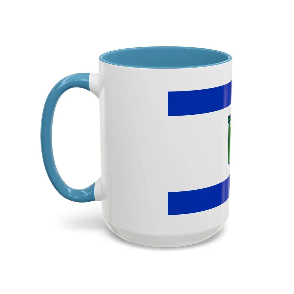 Flag of Tel Aviv Israel - Accent Coffee Mug - Go Mug Yourself