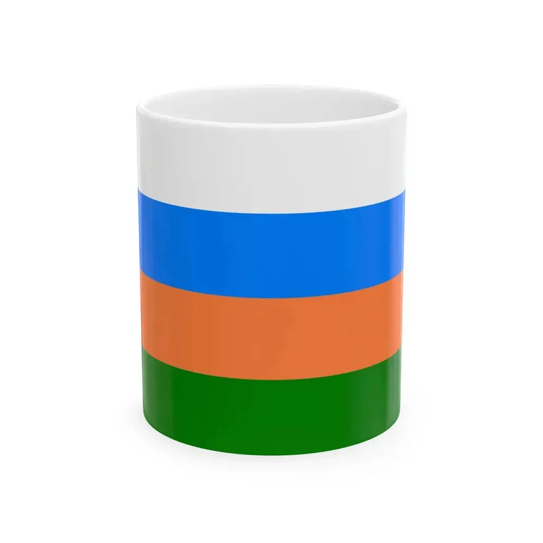 Flag of Telangana (India) White Coffee Mug 11oz - Go Mug Yourself