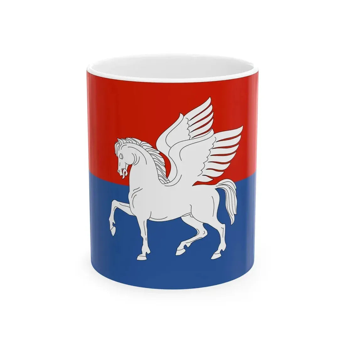 Flag of Telavi Municipality (Georgia) White Coffee Mug 11oz - Go Mug Yourself