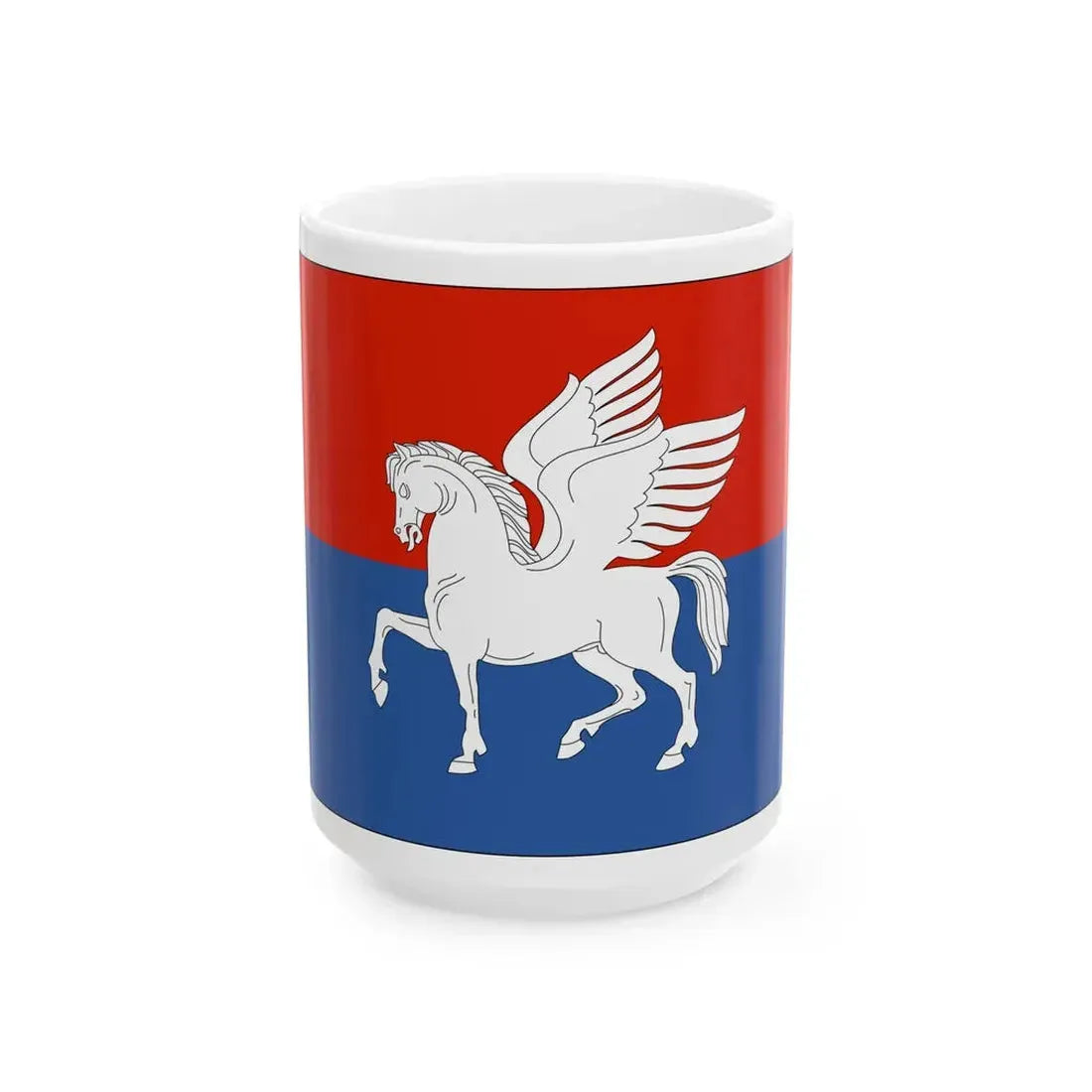 Flag of Telavi Municipality (Georgia) White Coffee Mug 15oz - Go Mug Yourself