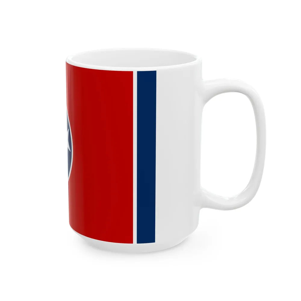 Flag of Tennessee 3-2 (United States) White Coffee Mug - Go Mug Yourself