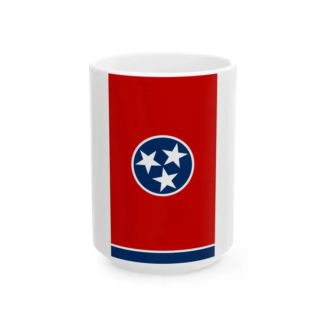 Flag of Tennessee-vert (United States) White Coffee Mug 15oz - Go Mug Yourself