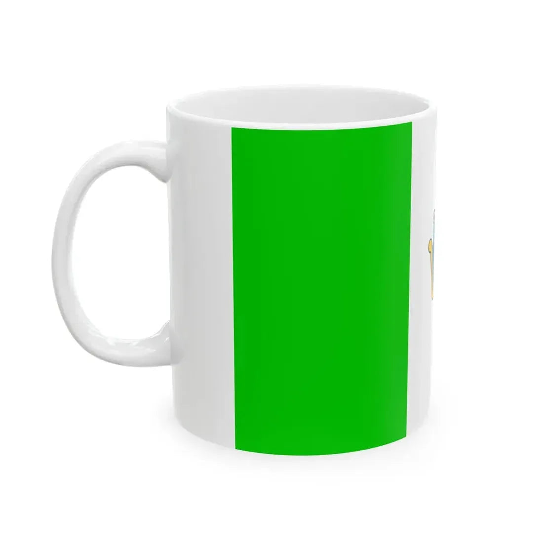 Flag of Tequixquiac alternative version 1 (Mexico) White Coffee Mug - Go Mug Yourself