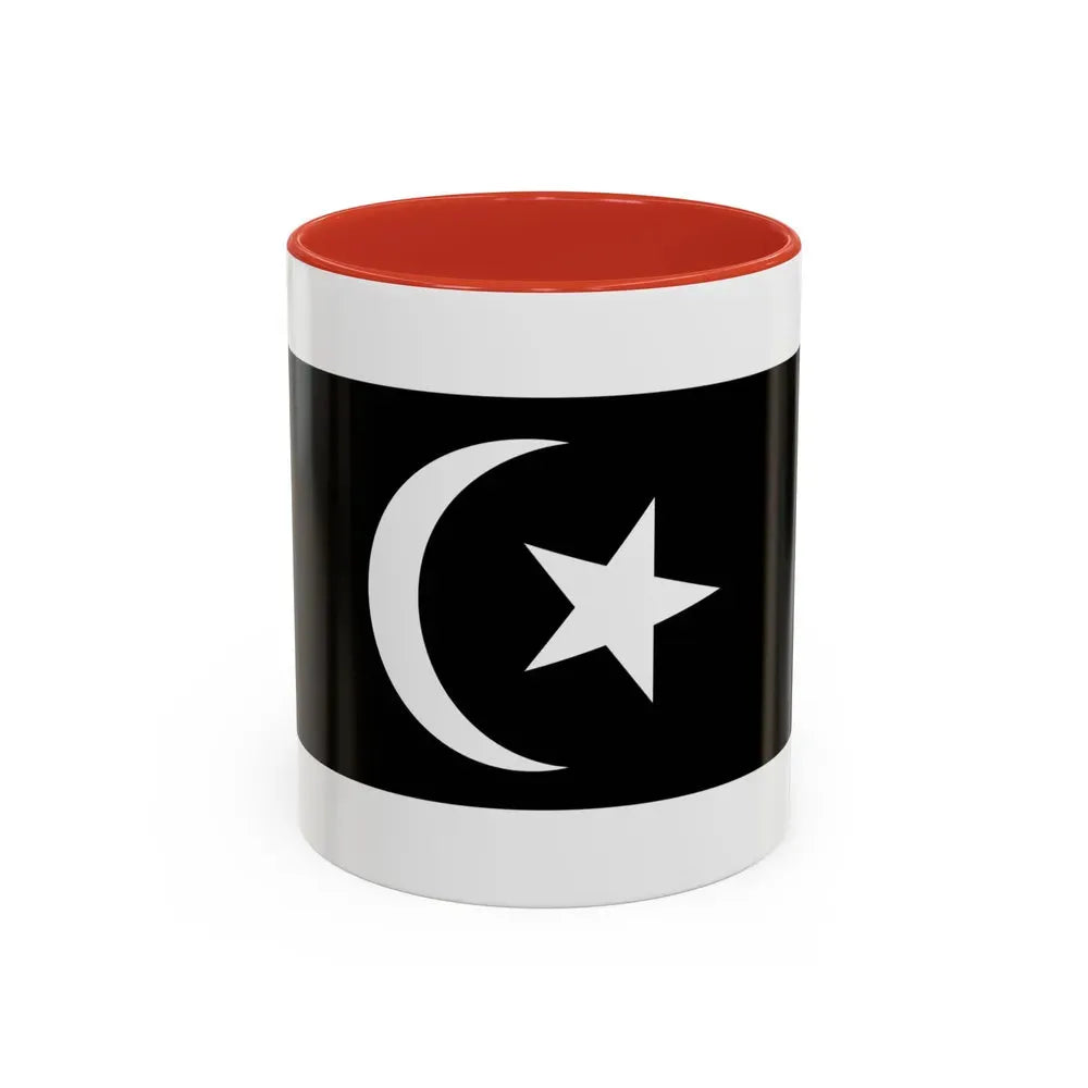 Flag of Terengganu Malaysia - Accent Coffee Mug 11oz Red - Go Mug Yourself
