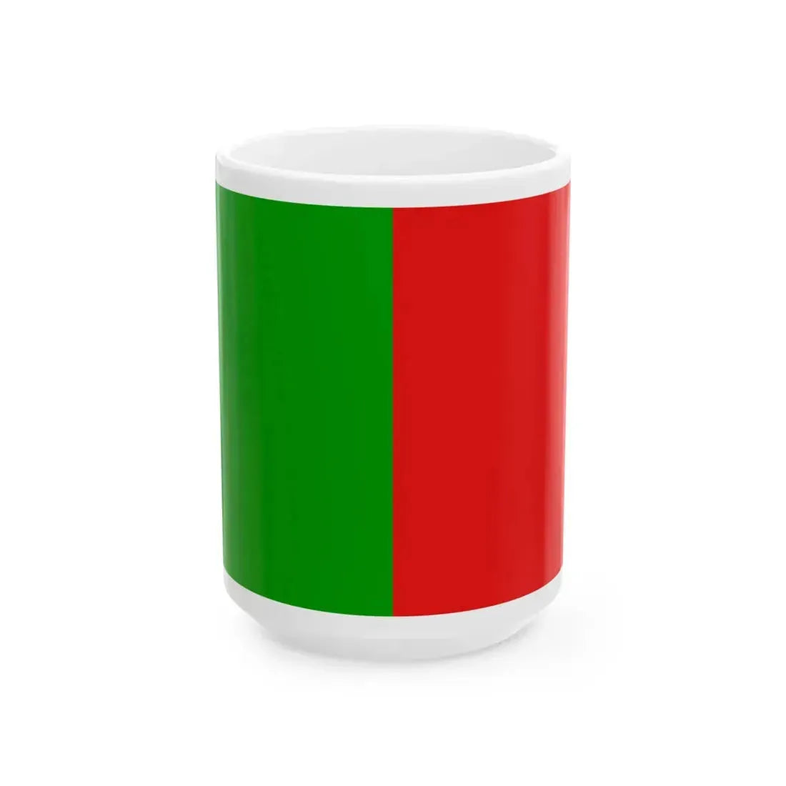 Flag of Terni City (Italy) White Coffee Mug 15oz - Go Mug Yourself