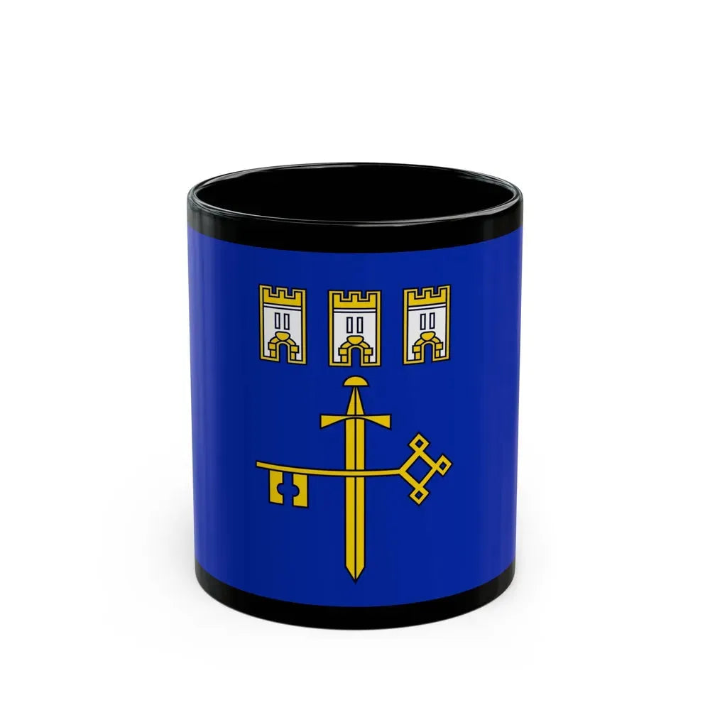 Flag of Ternopil Oblast Ukraine - Black Coffee Mug 11oz - Go Mug Yourself