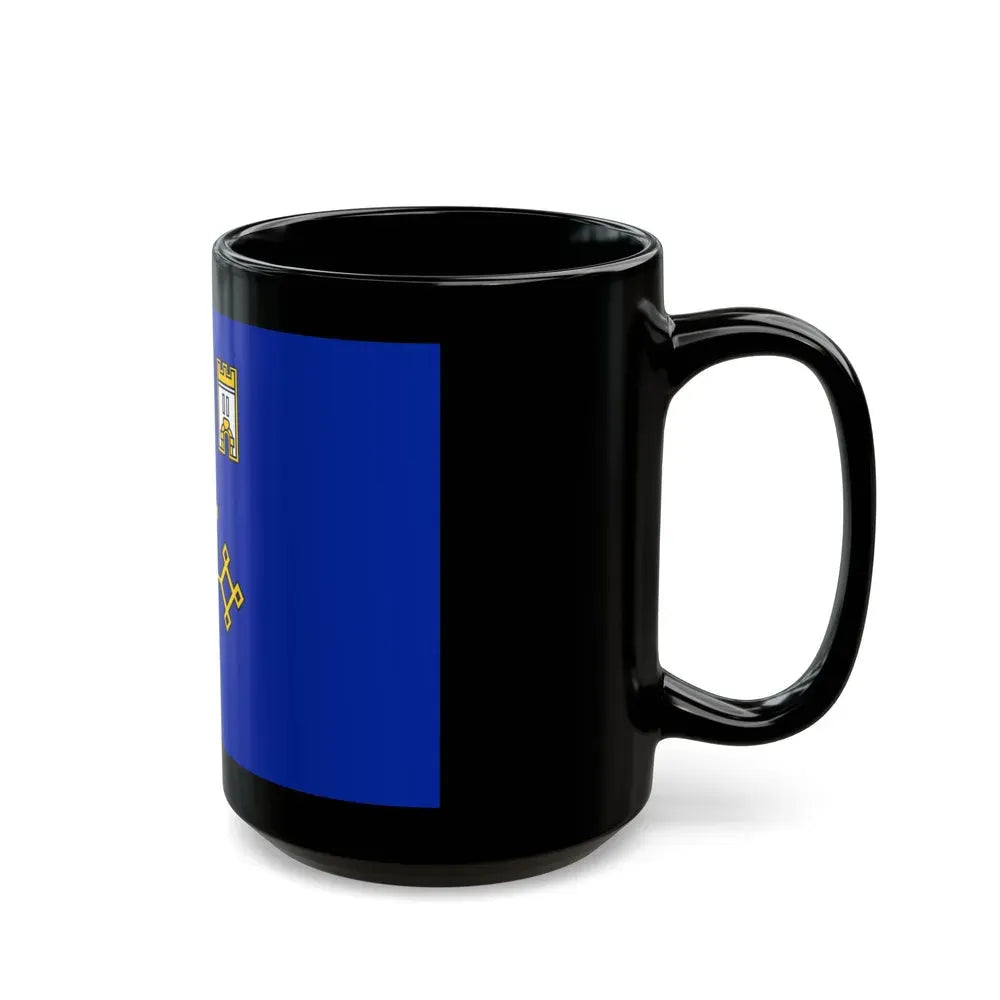 Flag of Ternopil Oblast Ukraine - Black Coffee Mug - Go Mug Yourself